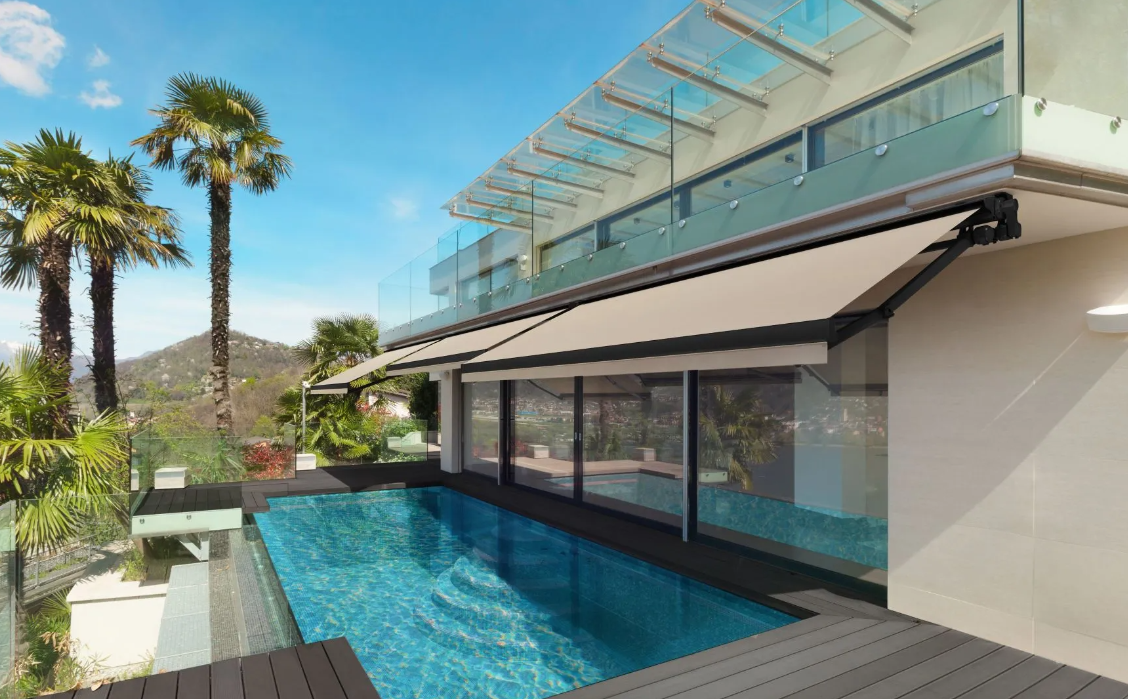 Semi Cassette Retractable Awning