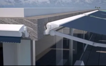 Semi Cassette Retractable Awning