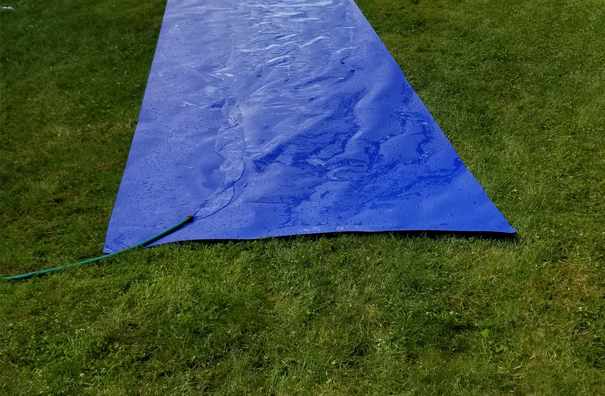 Slippy Slope backyard slip and slide water slide