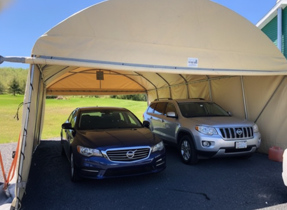 Portable Two Car Garages
