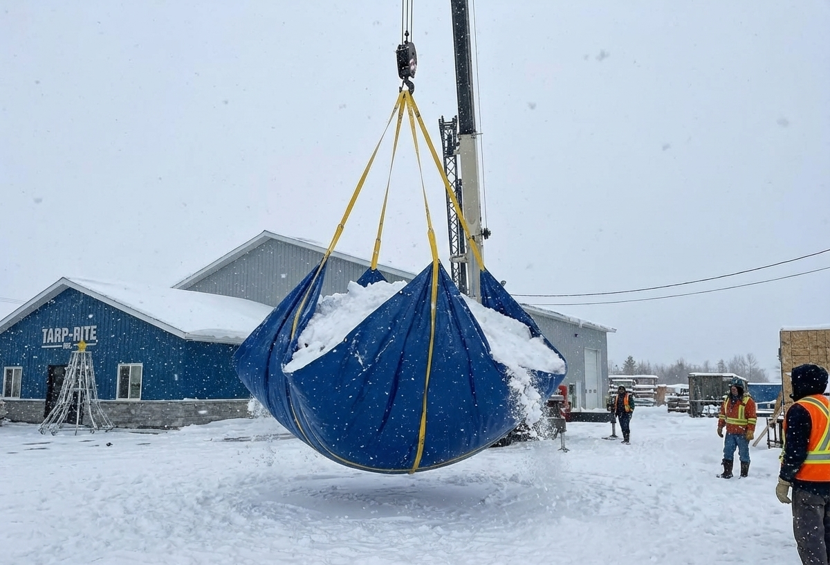 Snow Removal lifting tarps